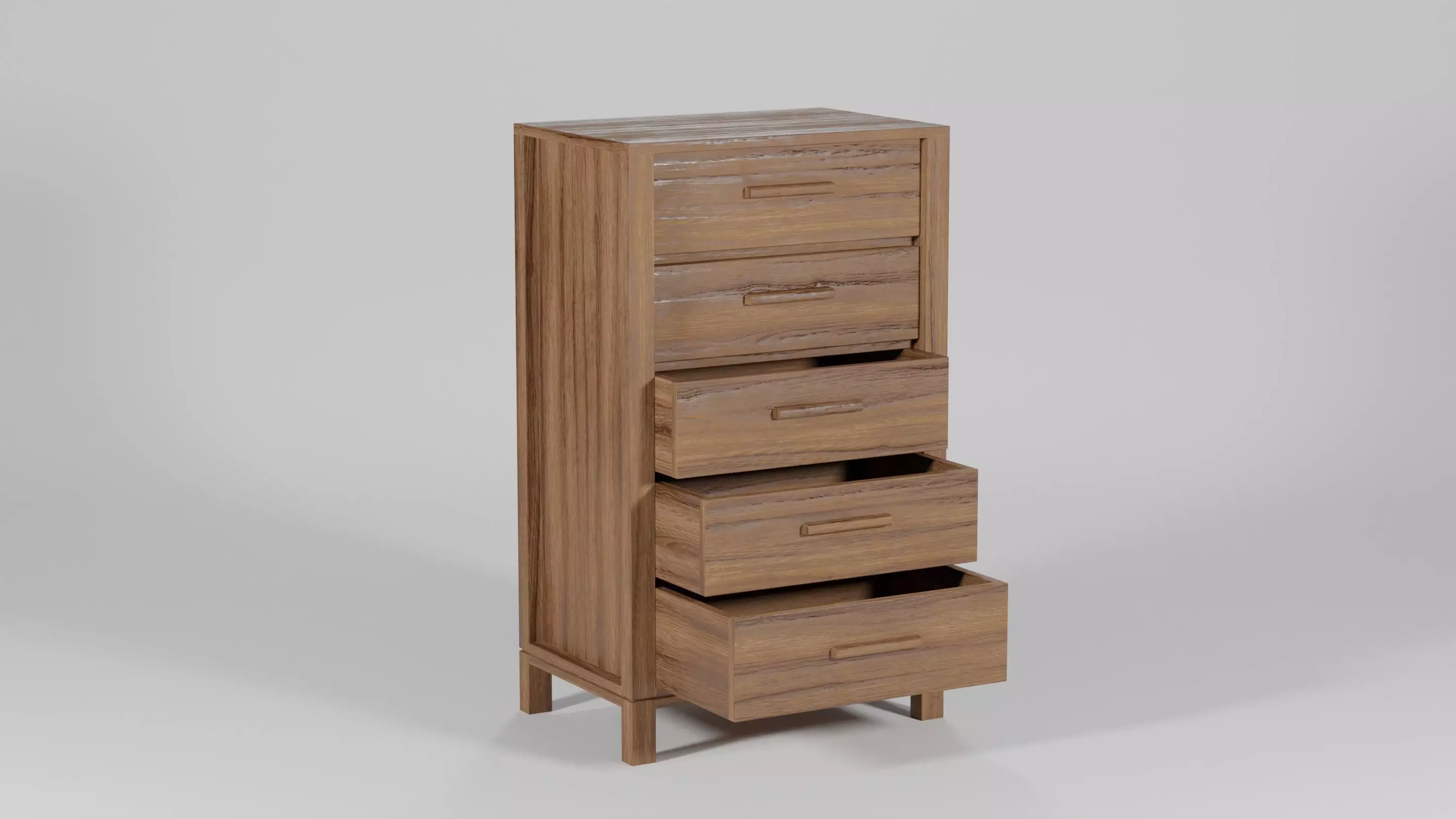 Hawker Wardrobe 5 Drawers 67x45x112 Low-poly 3D model