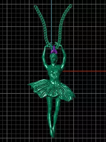 angel pendant 3D print model