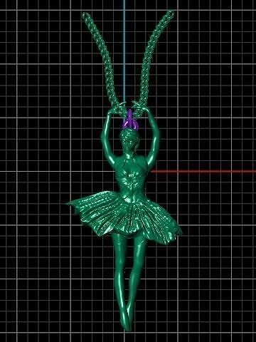 angel pendant 3D print model