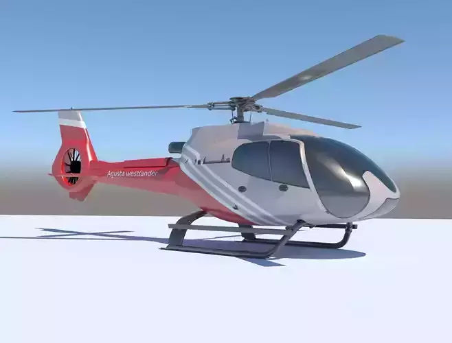 AgustaWestland Helicopter 3D model 3D model