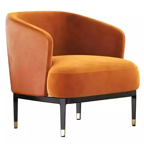 LUNGOTEVERE LEATHER ARMCHAIR 3D model
