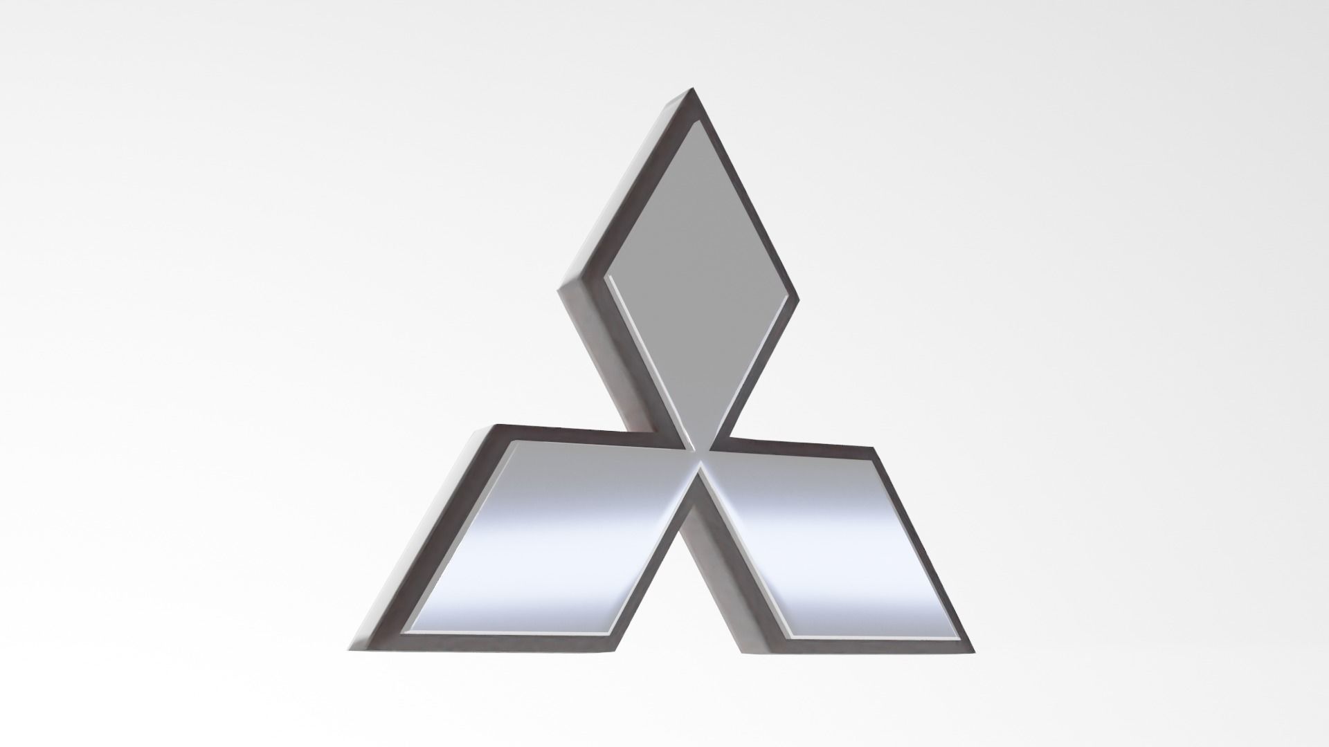 Mitsubishi Emblem Low-poly 3D model_4