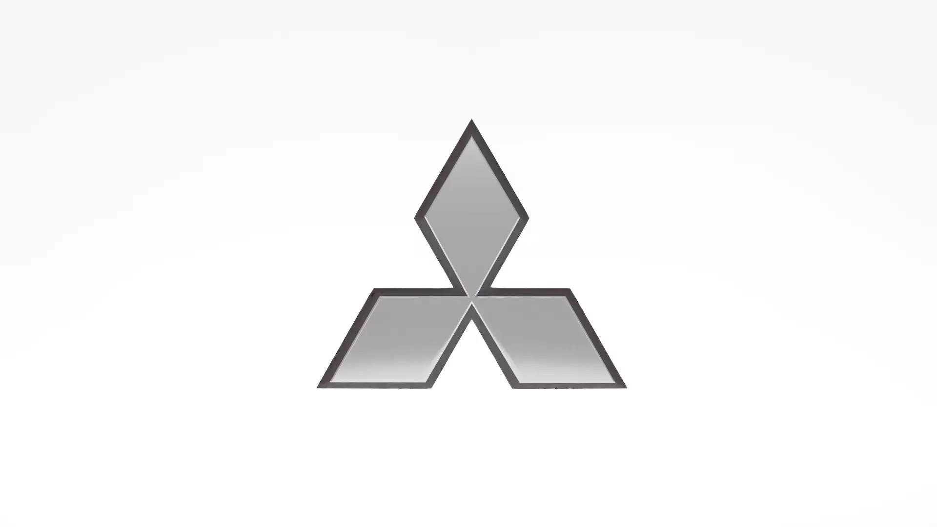 Mitsubishi Emblem Low-poly 3D model_0
