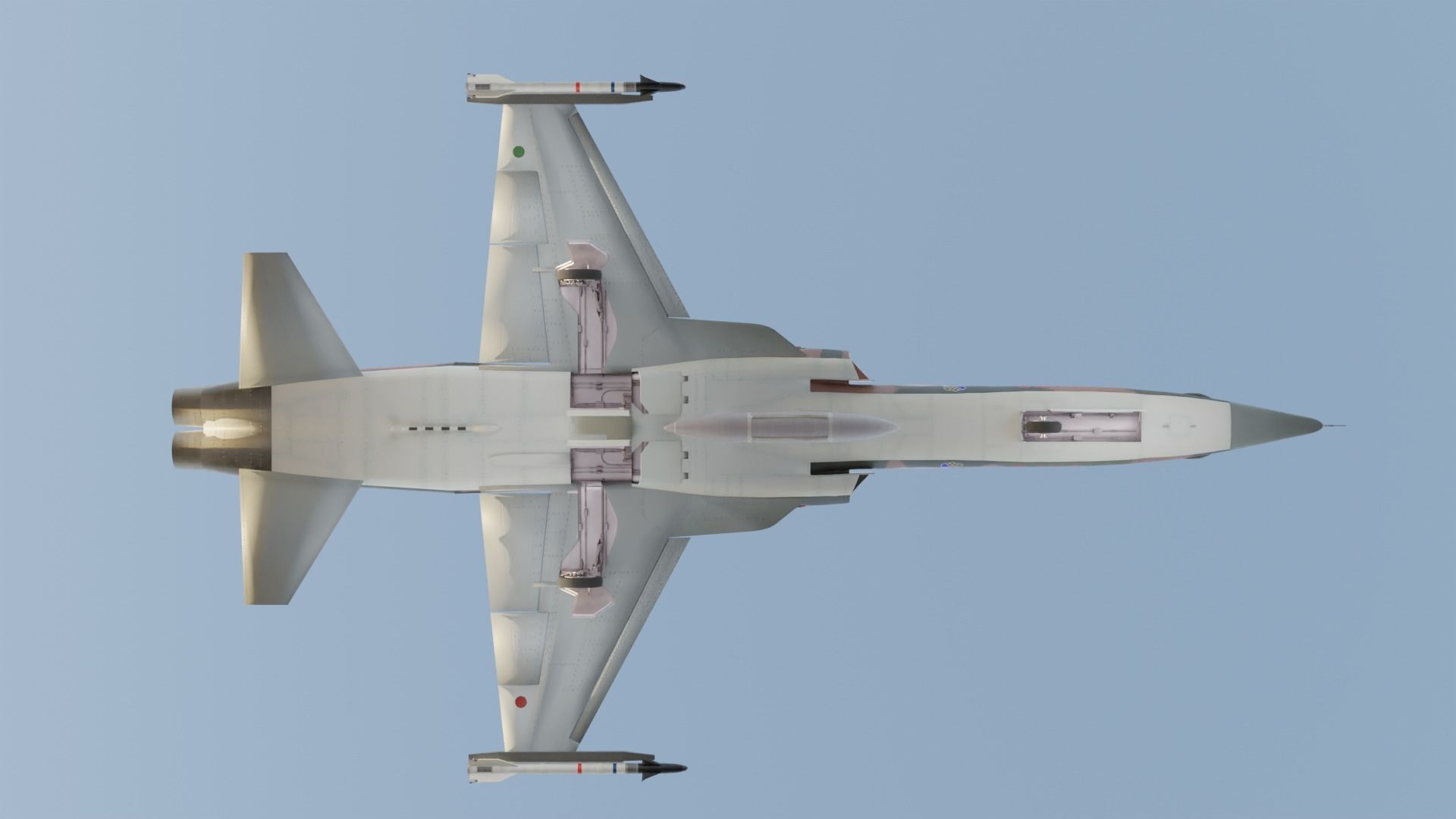 F-5E Jet Fighter Taiwan 3D model_17