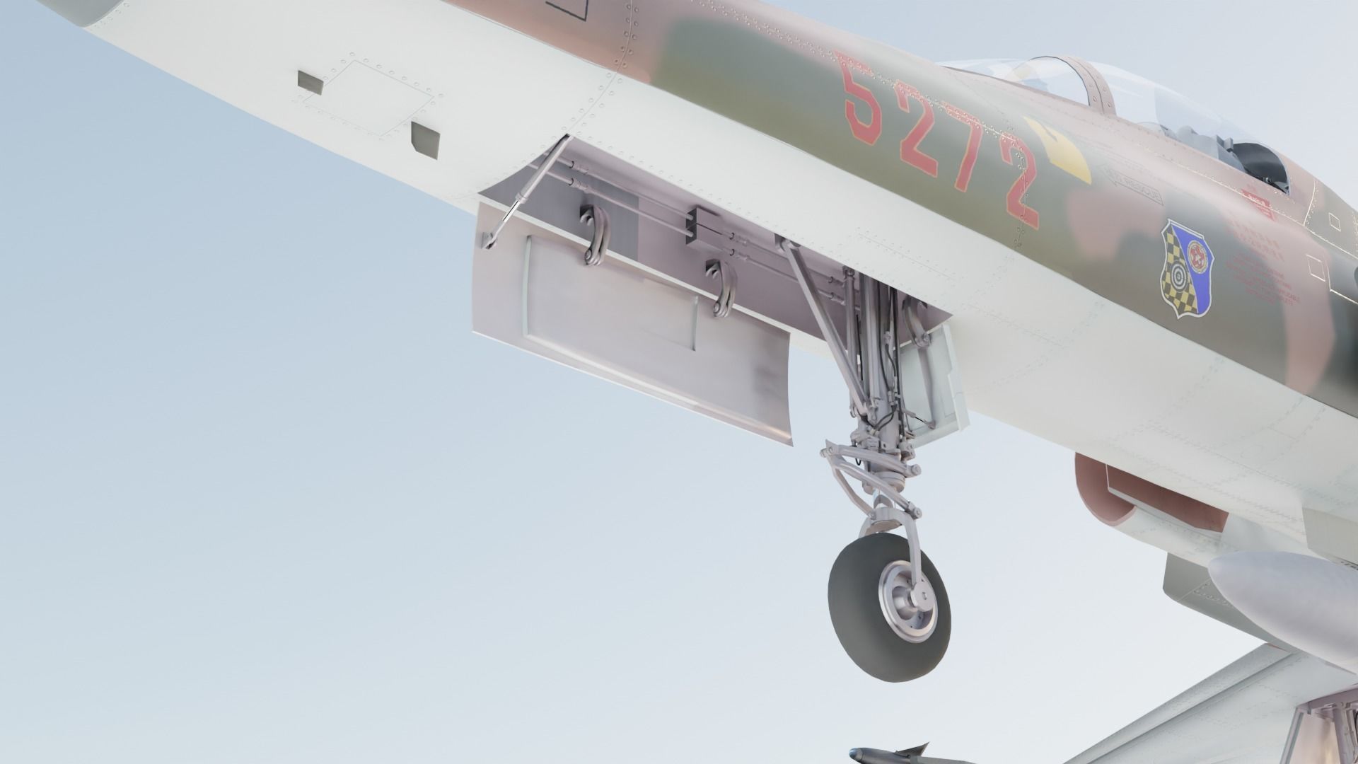 F-5E Jet Fighter Taiwan 3D model_5