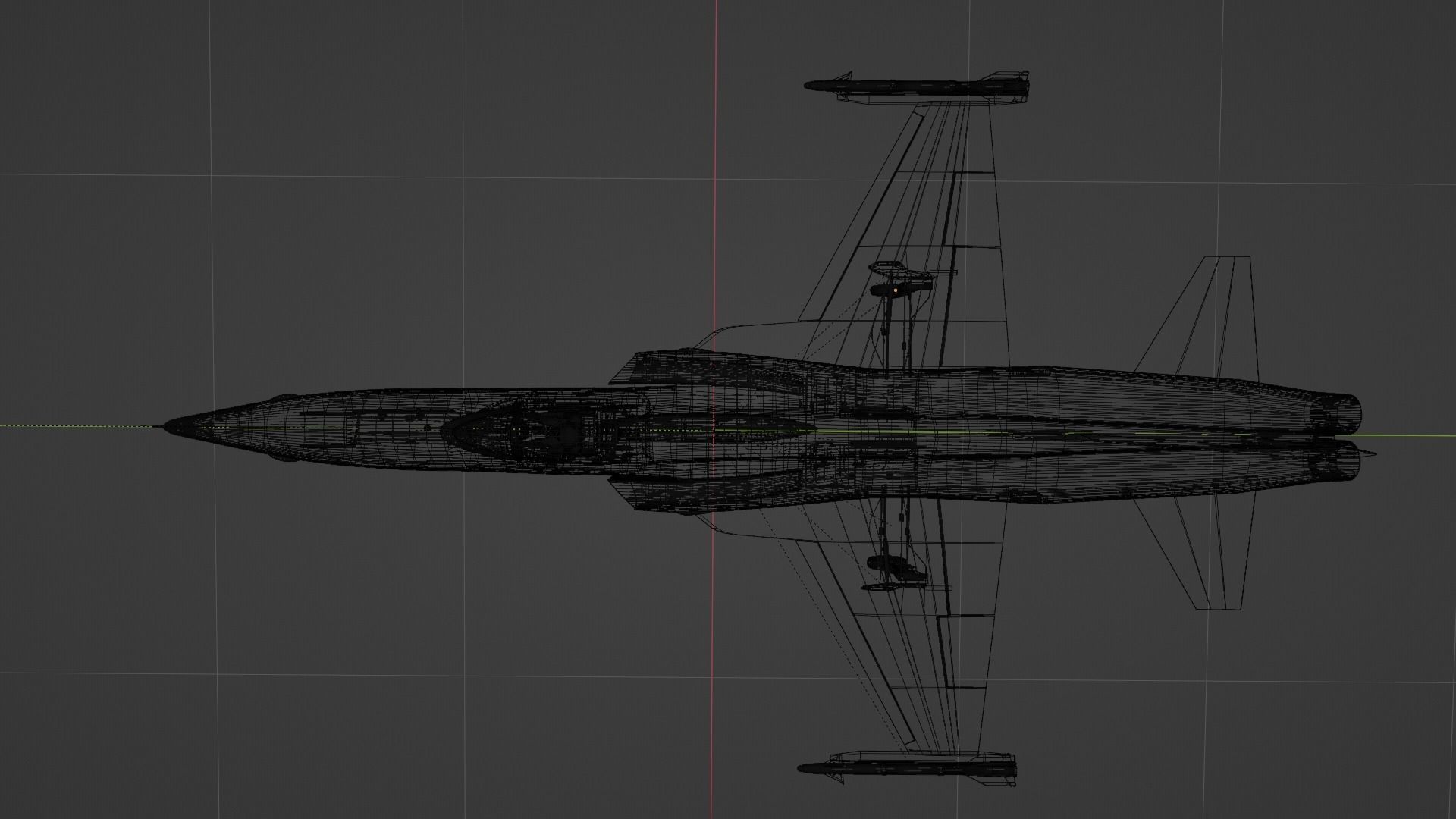 F-5E Jet Fighter Taiwan 3D model_26