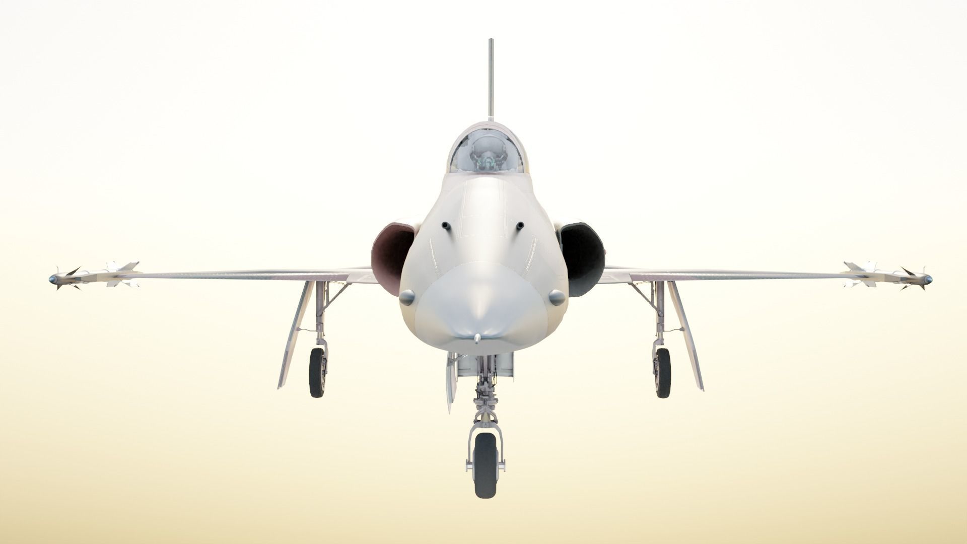 F-5E Jet Fighter Taiwan 3D model_18