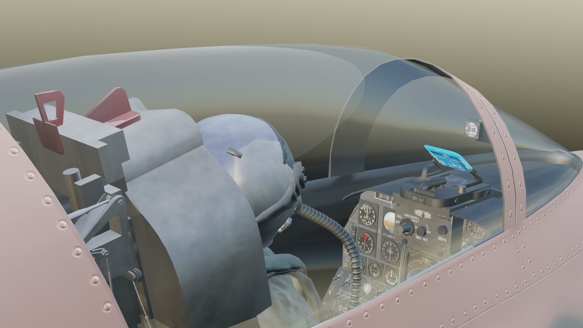 F-5E Jet Fighter Taiwan 3D model_14