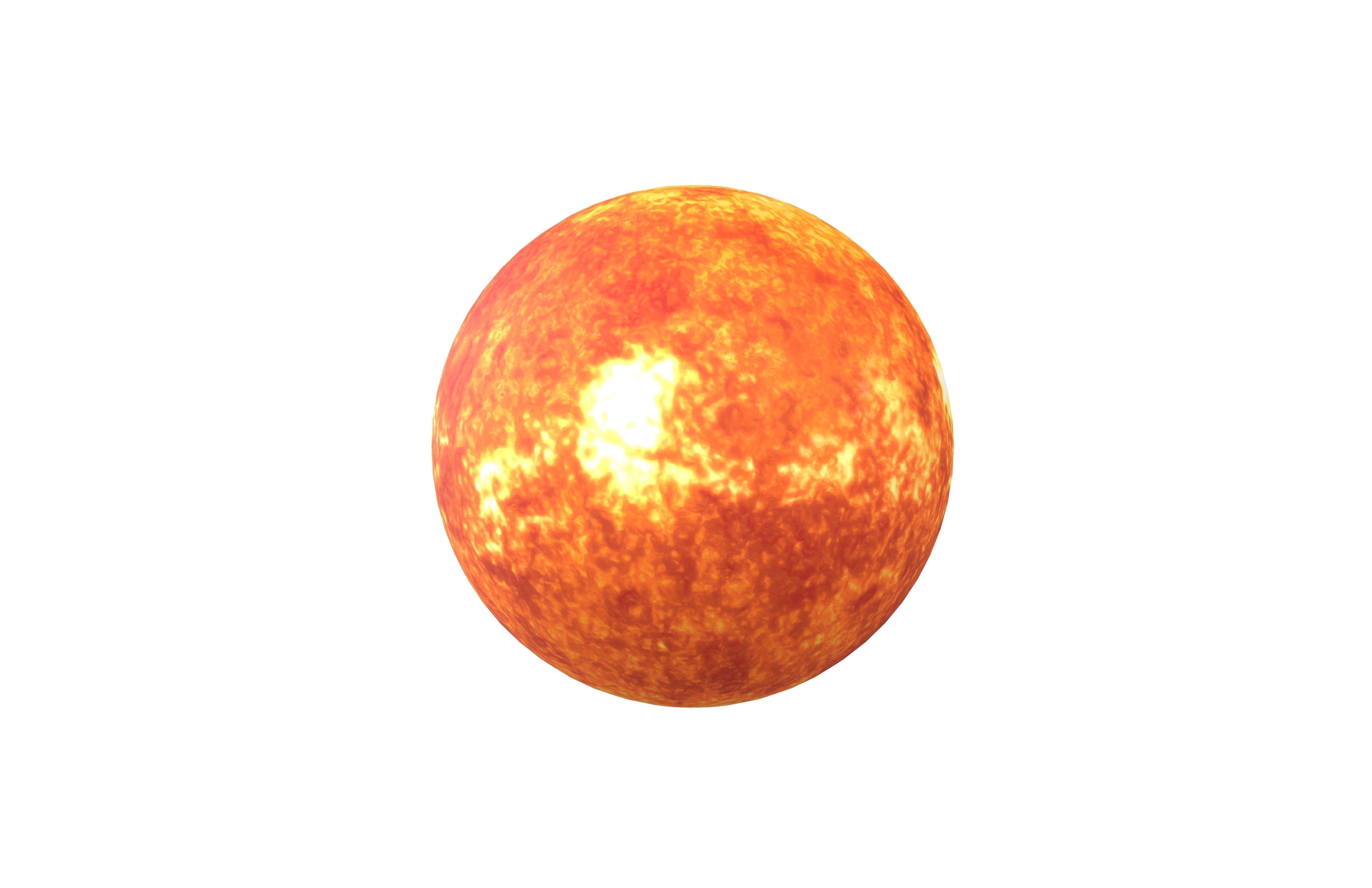 Sun v1 001 Low-poly 3D model_1