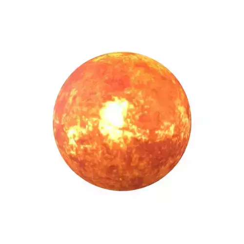 Sun v1 001 Low-poly 3D model