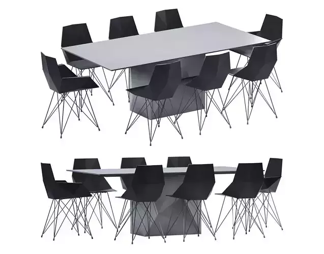 Vondom Faz Dining Table and Chair