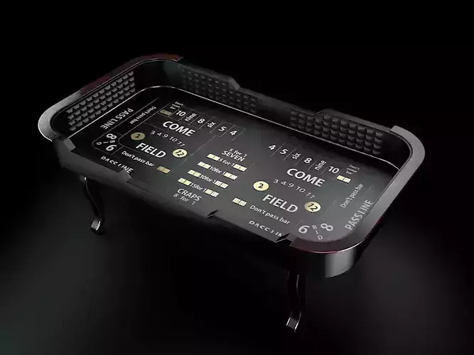 Dice table 3D model