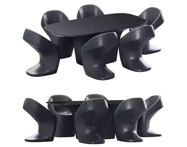Vondom Ufo Dining Table and Chair
