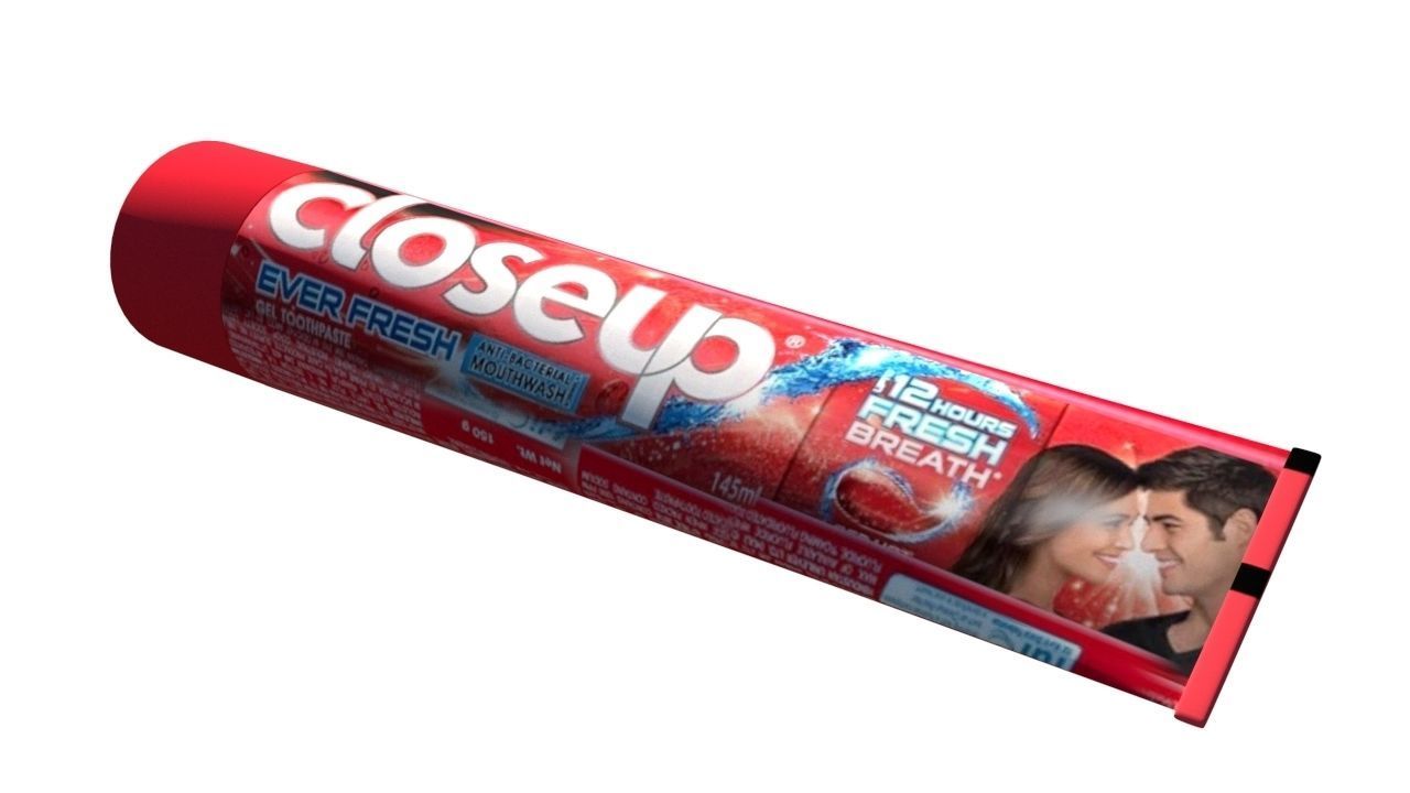 2 toothpaste colgate whitening Low-poly 3D model_15