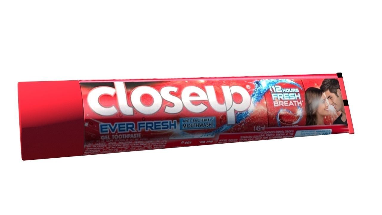 2 toothpaste colgate whitening Low-poly 3D model_14