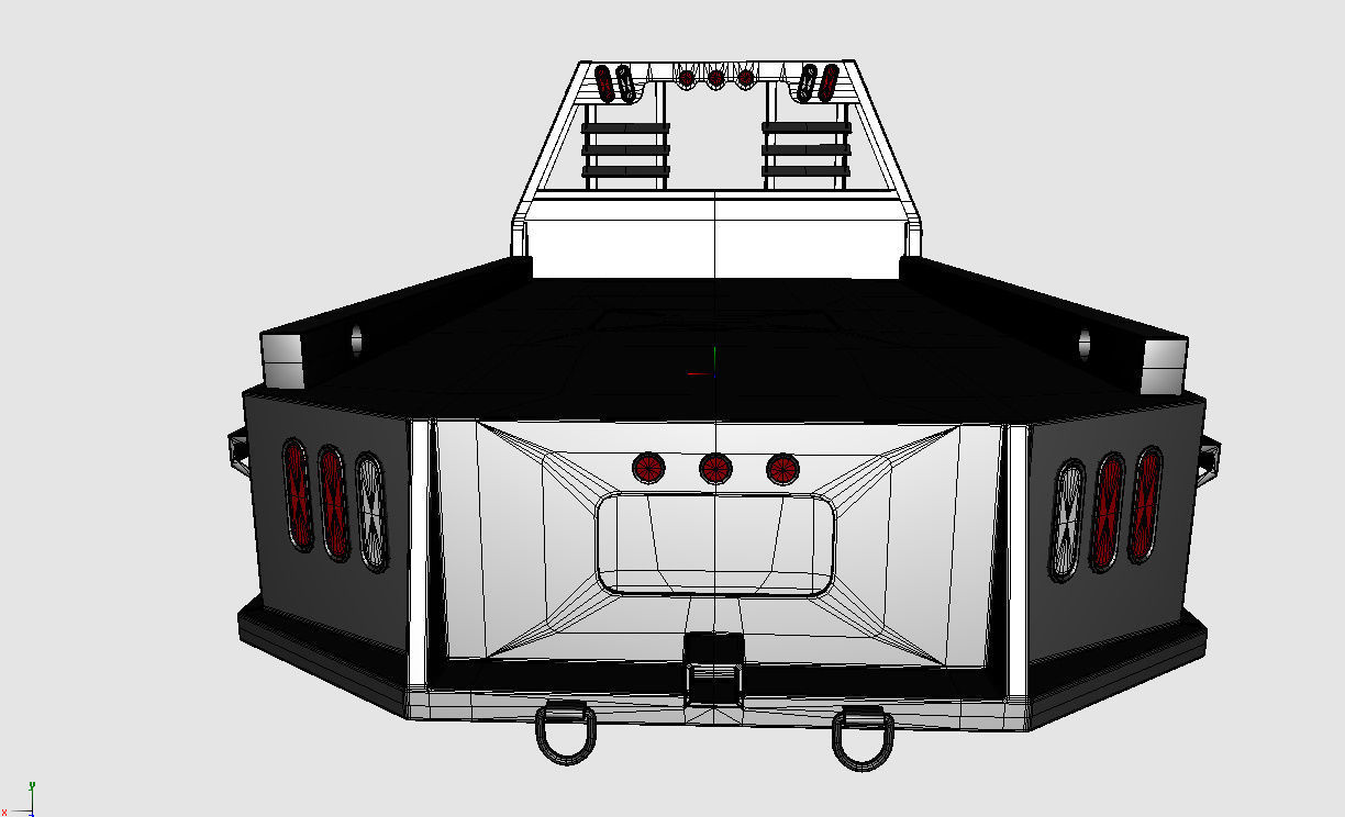 FLATBED  Bradford Built Work Truck Low-poly 3D model_23