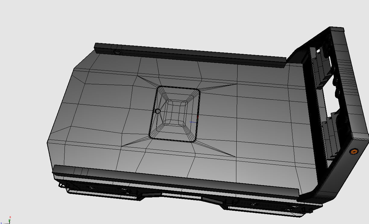 FLATBED  Bradford Built Work Truck Low-poly 3D model_26