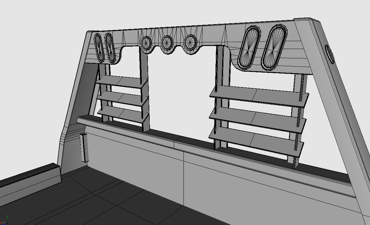 FLATBED  Bradford Built Work Truck Low-poly 3D model_43