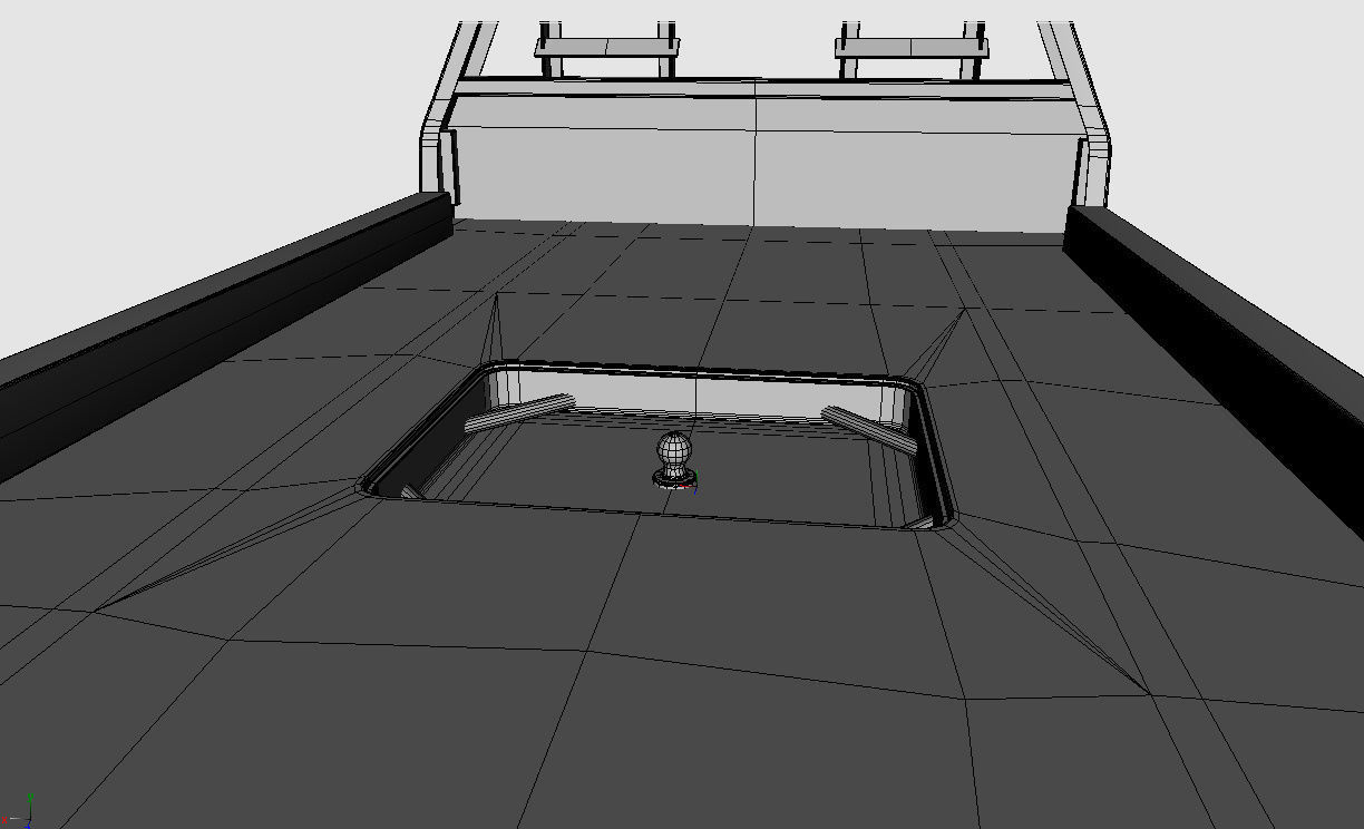 FLATBED  Bradford Built Work Truck Low-poly 3D model_45