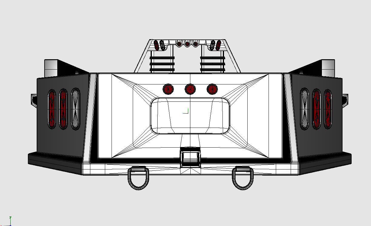 FLATBED  Bradford Built Work Truck Low-poly 3D model_31