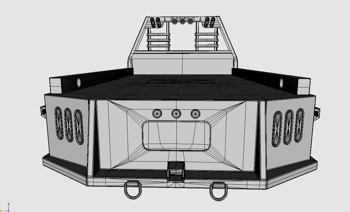 FLATBED  Bradford Built Work Truck Low-poly 3D model_37