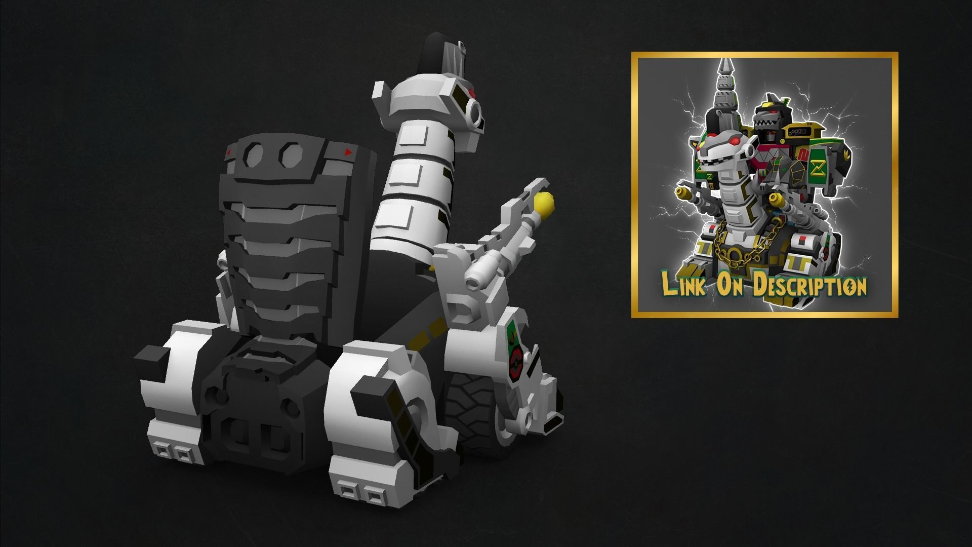 TITANUS and White Ranger Low-poly 3D model_5