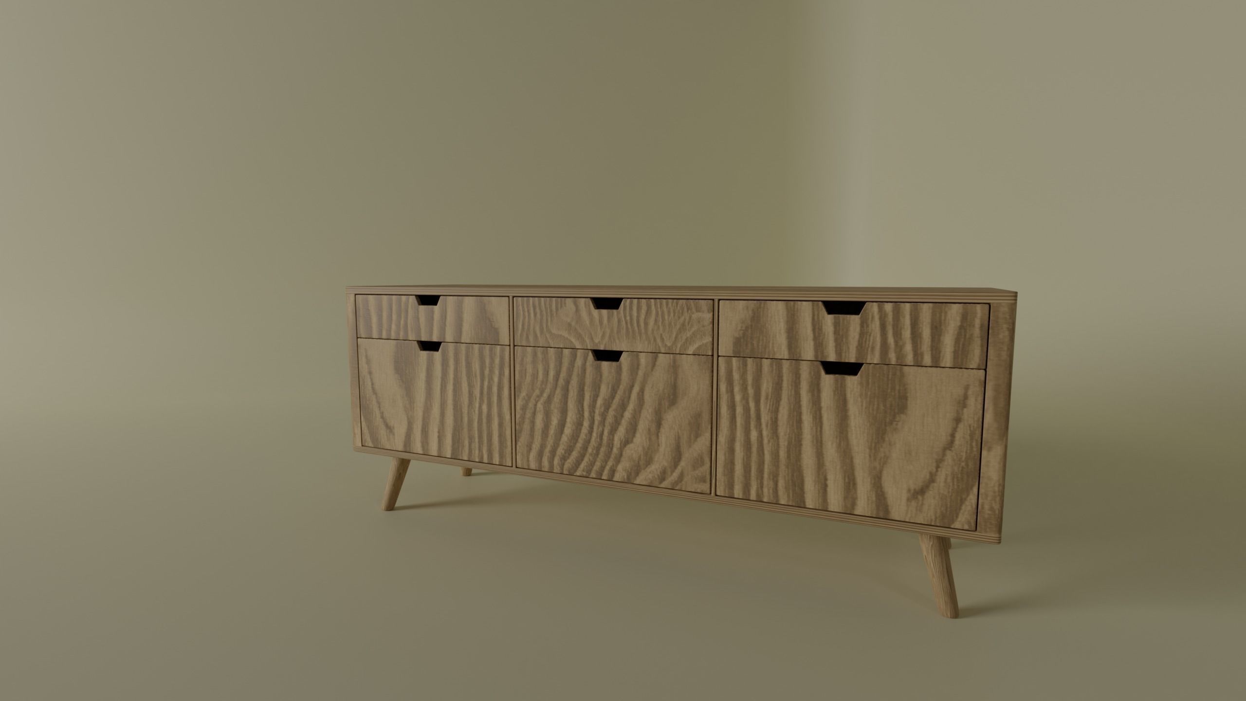 TV Cabinet 3D model_6