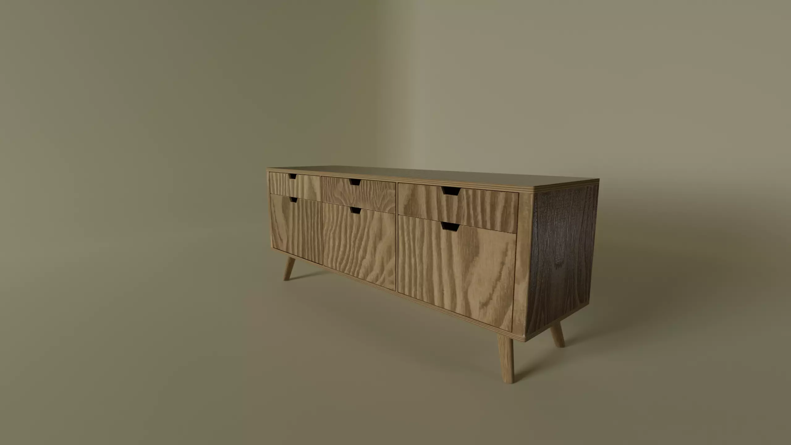 TV Cabinet 3D model_0