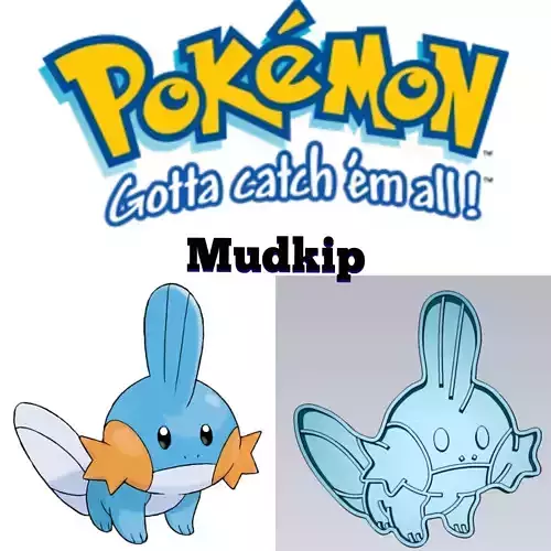 Amazing Pokemon Mudkip Cookie Cutter Stamp Cake Decorating 