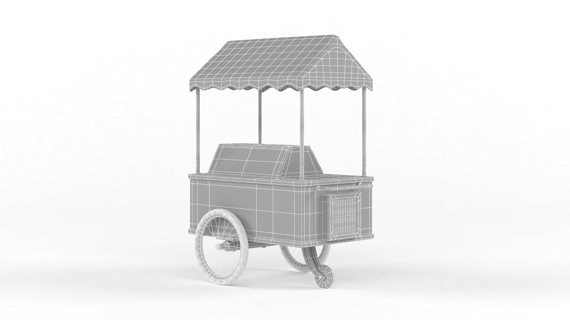 Food Carts Collection 3D model_9