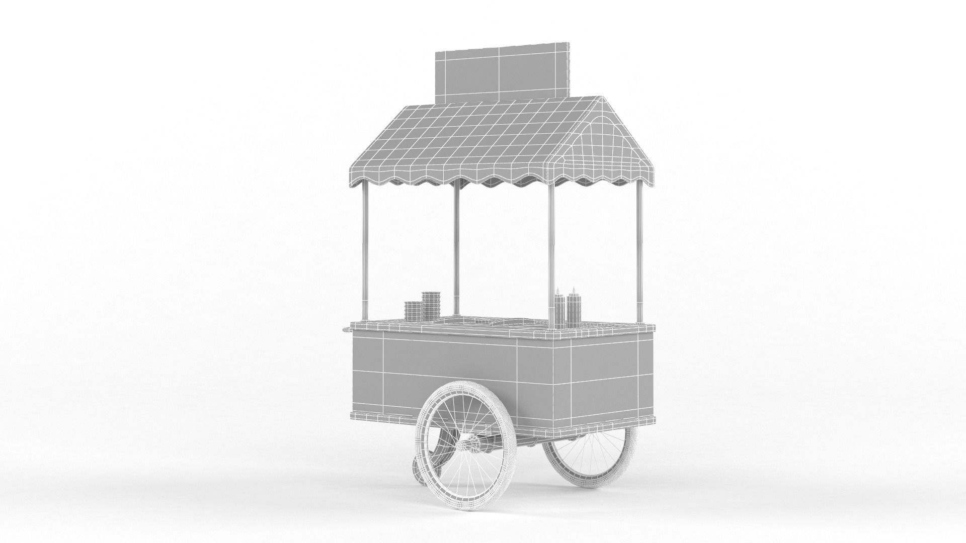 Food Carts Collection 3D model_13