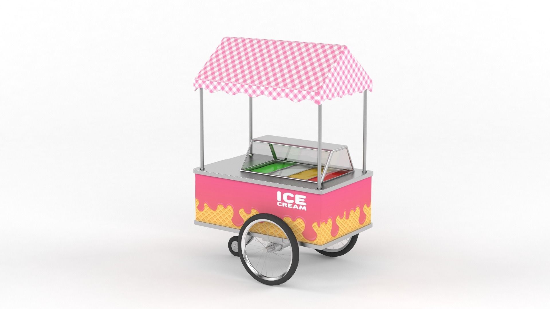 Food Carts Collection 3D model_3