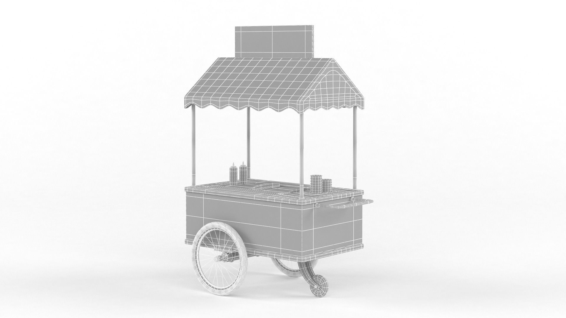 Food Carts Collection 3D model_12