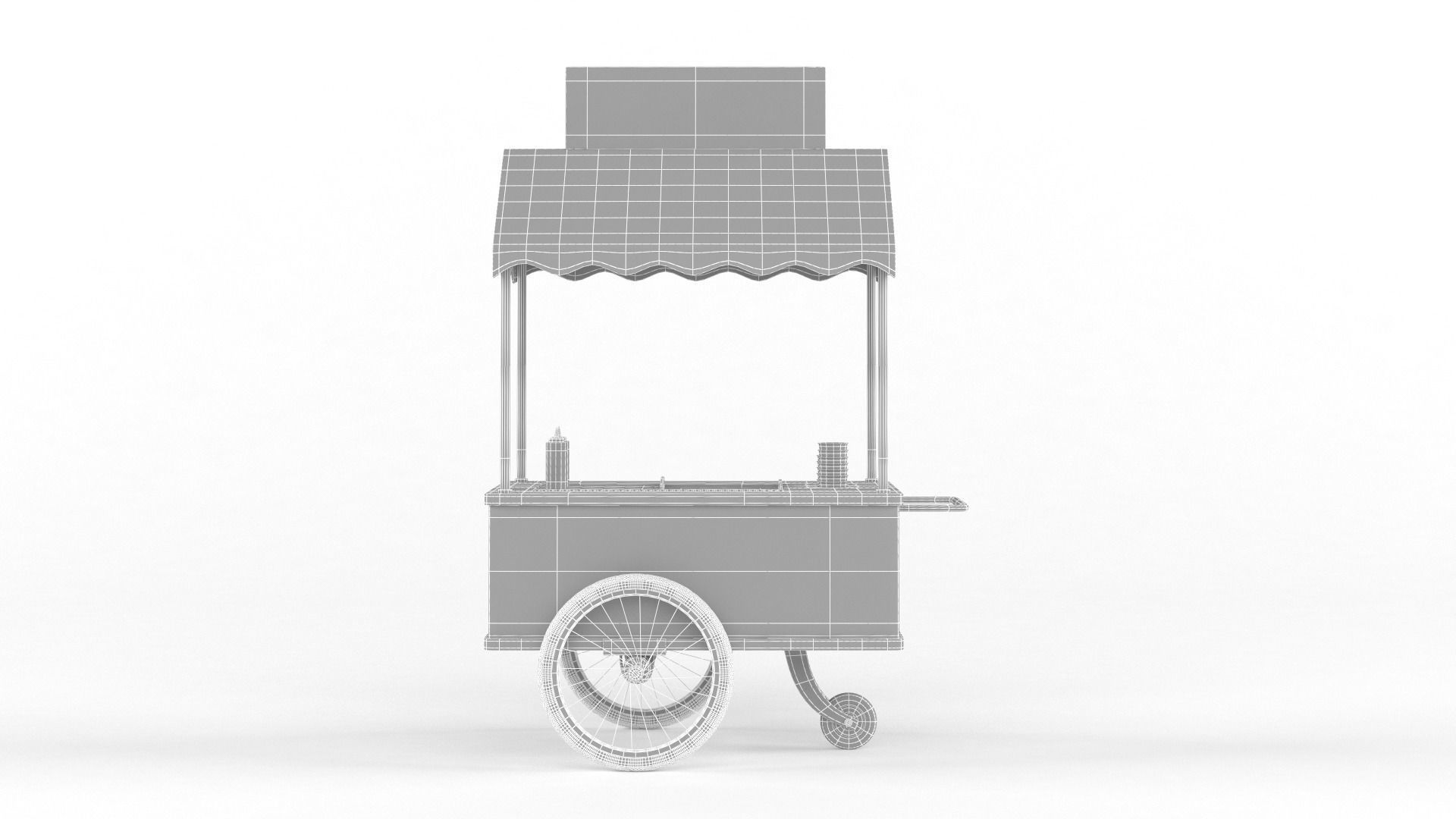 Food Carts Collection 3D model_11