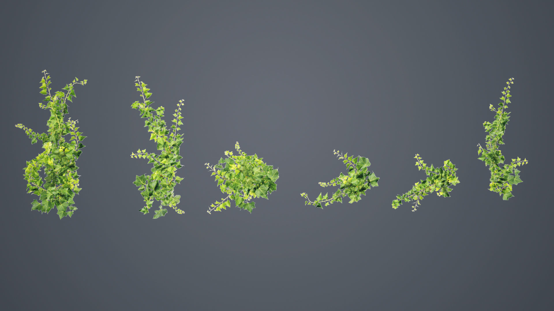 Abandoned building modular kit Low-poly 3D model_13