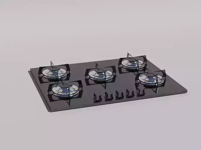 Cooktop gas stove top with four burners