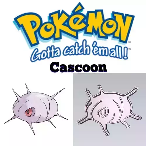 Amazing Pokemon Cascoon Cookie Cutter Stamp Cake Decorating 