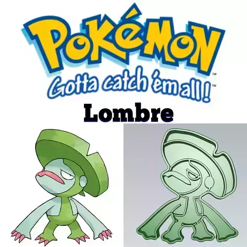 Amazing Pokemon Lombre Cookie Cutter Stamp Cake Decorating 