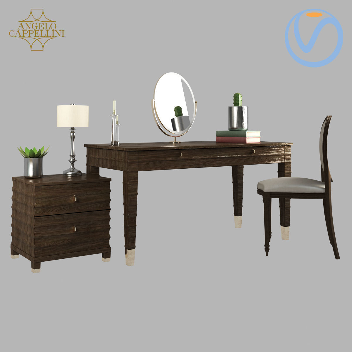 Angelo Cappellini Opera Dressing table Elettra 3D model_1