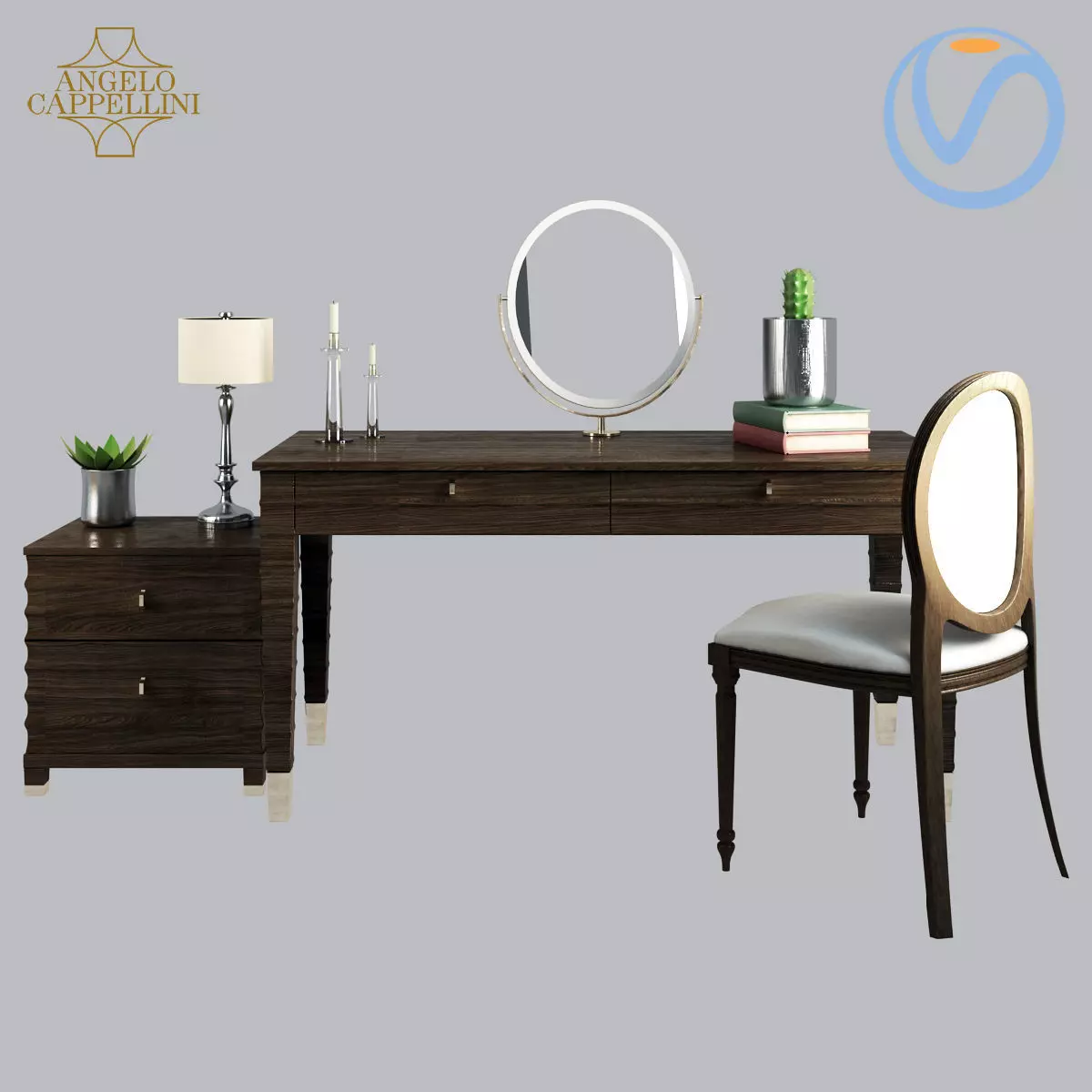 Angelo Cappellini Opera Dressing table Elettra 3D model_0