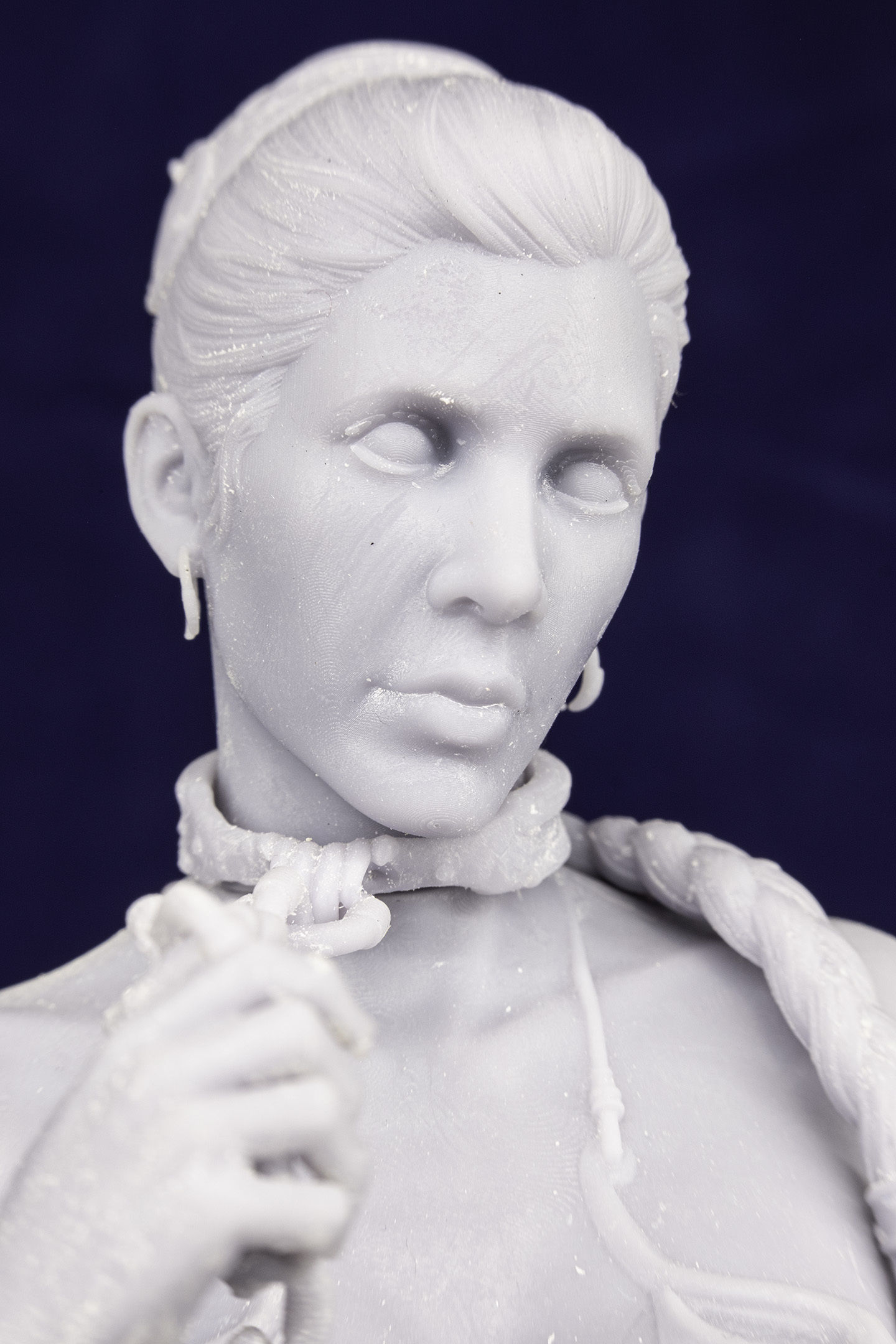 Likeness Carrie Fisher head for Slave Princess Leia  3D print model_4