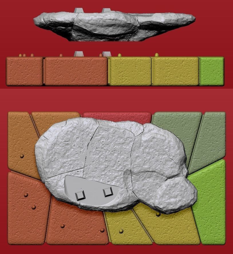 Small base for Slave Princess Leia 3D print model_10