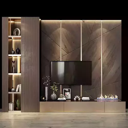 TV shelf 0288 3D model