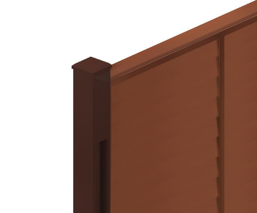 Model Railway Wood Panel Fencing with Wooden Posts - Kit Build 3D print model_10