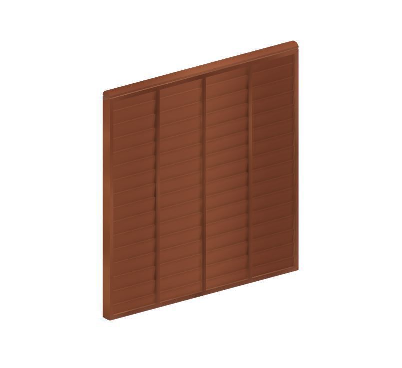 Model Railway Wood Panel Fencing with Wooden Posts - Kit Build 3D print model_7