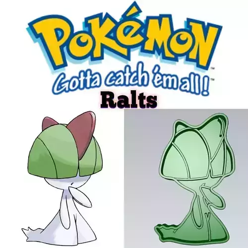 Amazing Pokemon Ralts Cookie Cutter Stamp Cake Decorating 