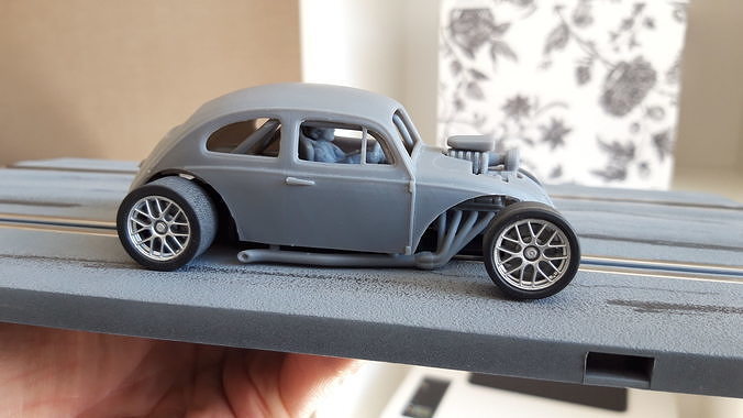 Volksrod Socal hotrod VW Beetle  printed body and interior 3D print model