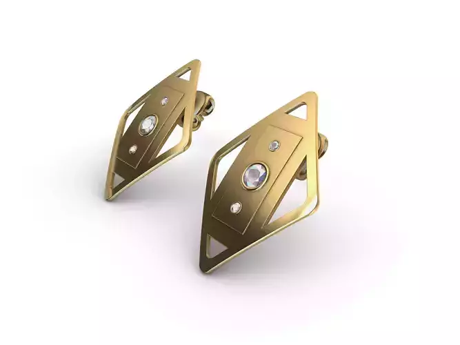 Stud earring 3dprint model