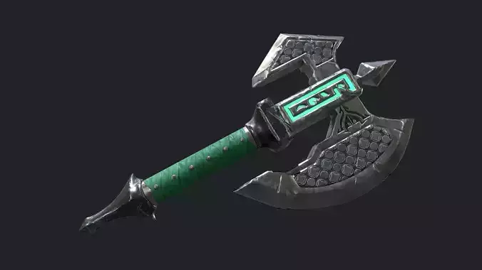 Fantasy Stylish- Axe of Freedom Low-poly 3D model