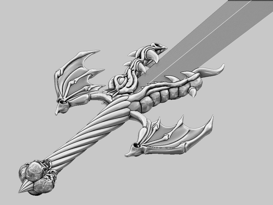 Alastor - sword  from Devil May Cry 3D print model 3D print model_8